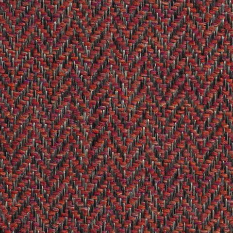 Classic Herringbone Rosewood Upholstery Fabric