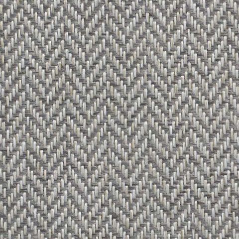 Classic Herringbone Silver Upholstery Fabric