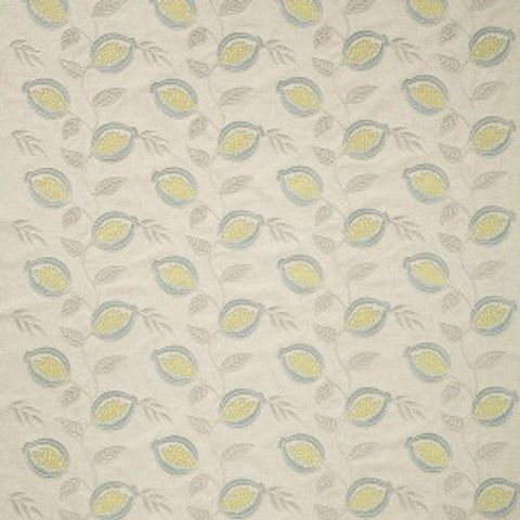 Fiori Celadon Voile Fabric