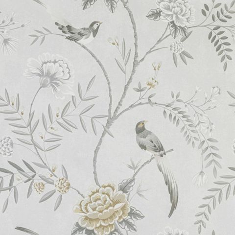 Rhea Dove Voile Fabric