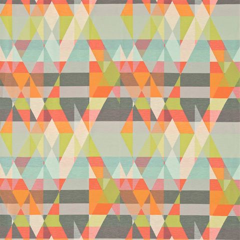 Axis Tangerine / Citrus Voile Fabric