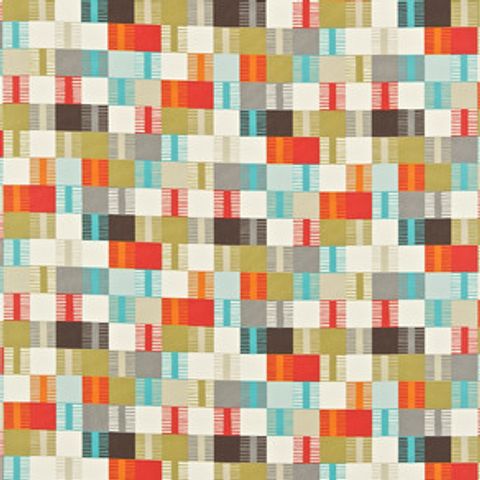 Navajo Tomato / Multi Voile Fabric