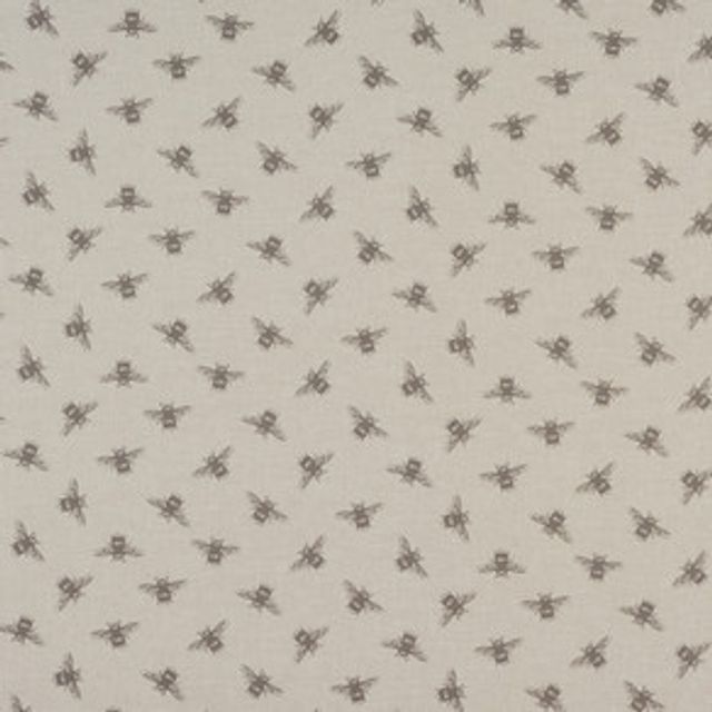 Fryetts Happy Days Bees Linen Upholstery Fabric