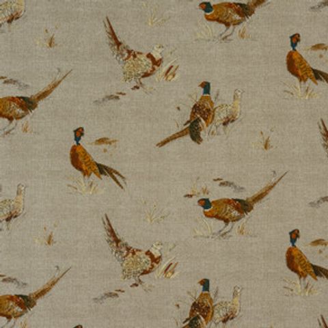 Pheasant Natural Upholstery Fabric