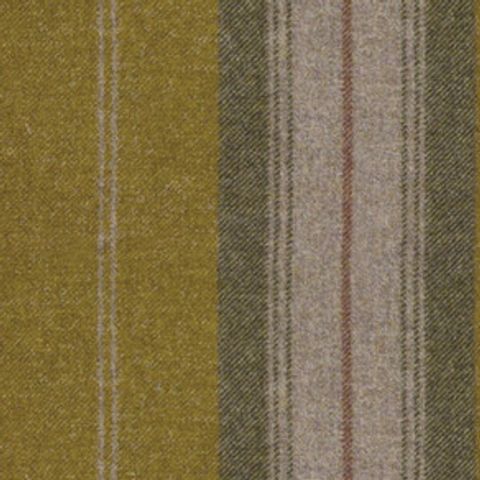 Austin Stripe Autumn Gold Voile Fabric