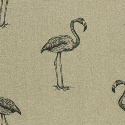 Flamingo Linen Voile Fabric