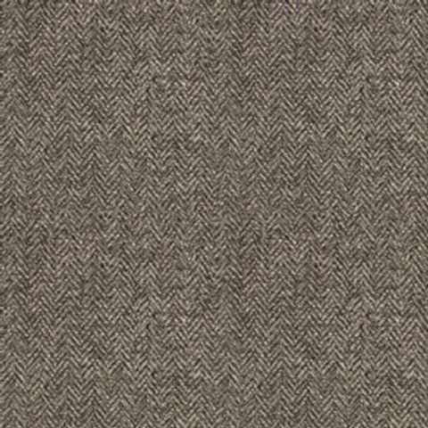Herringbone Slate Grey Voile Fabric