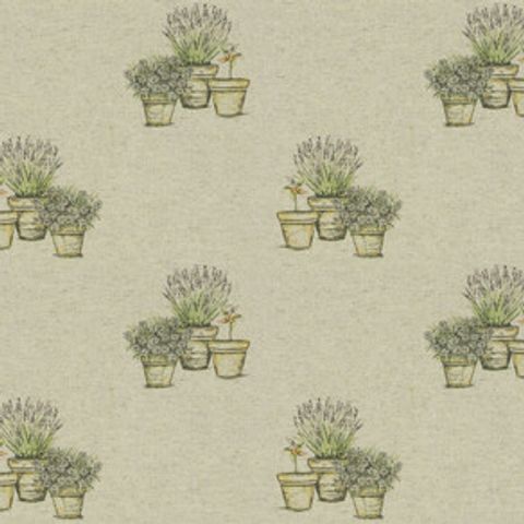 Plant Pots Linen Voile Fabric