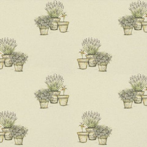 Plant Pots Natural Voile Fabric