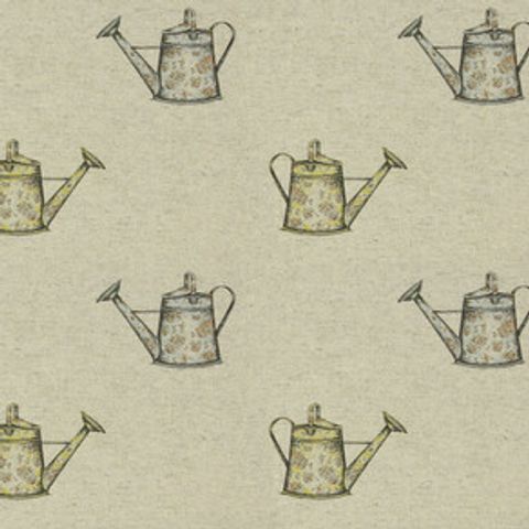 Watering Can Linen Voile Fabric