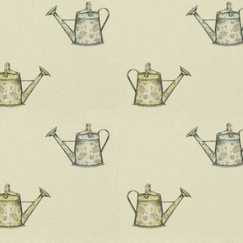 Watering Can Natural Voile Fabric