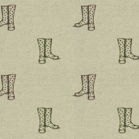 Wellington Boots Linen Voile Fabric