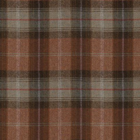 Wool Plaid Chestnut Tree Voile Fabric