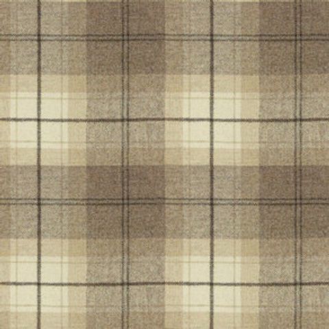 Wool Plaid Devon Fudge Voile Fabric