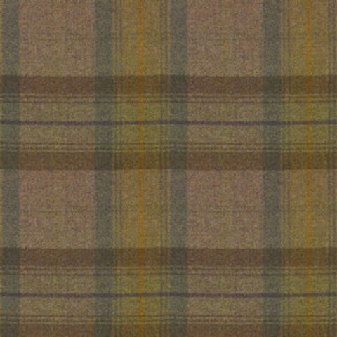 Wool Plaid Olive Grove Voile Fabric