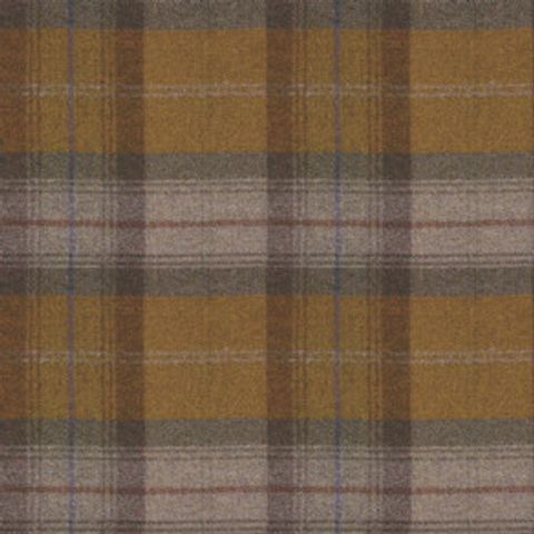 Wool Plaid Autumn Gold Voile Fabric