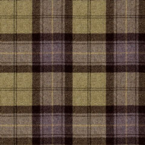 Wool Plaid Blackberry Crumble Voile Fabric