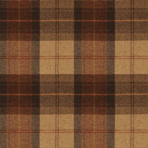 Wool Plaid Rosehip Wine Voile Fabric