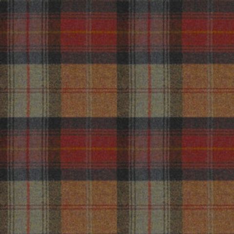 Wool Plaid Orchard Fruits Voile Fabric