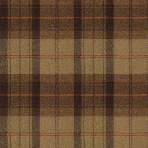 Wool Plaid Toffee Apple Voile Fabric