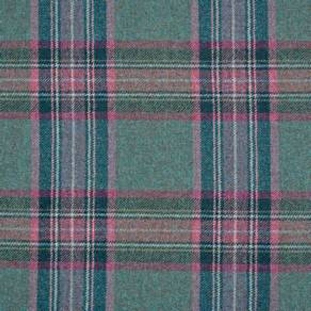 Abraham Moon Moorland Glen Derry Teal Upholstery Fabric