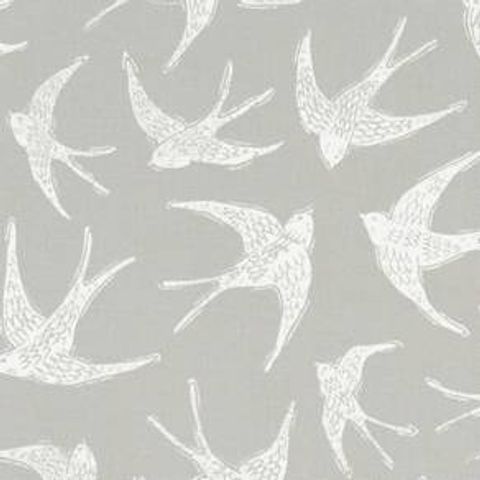Fly Away Grey Upholstery Fabric