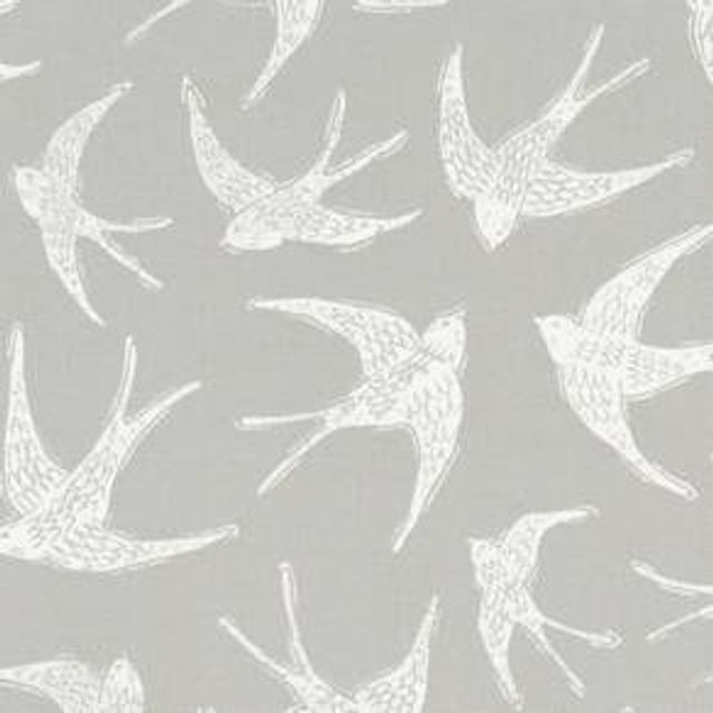 Fly Away Grey Voile Fabric