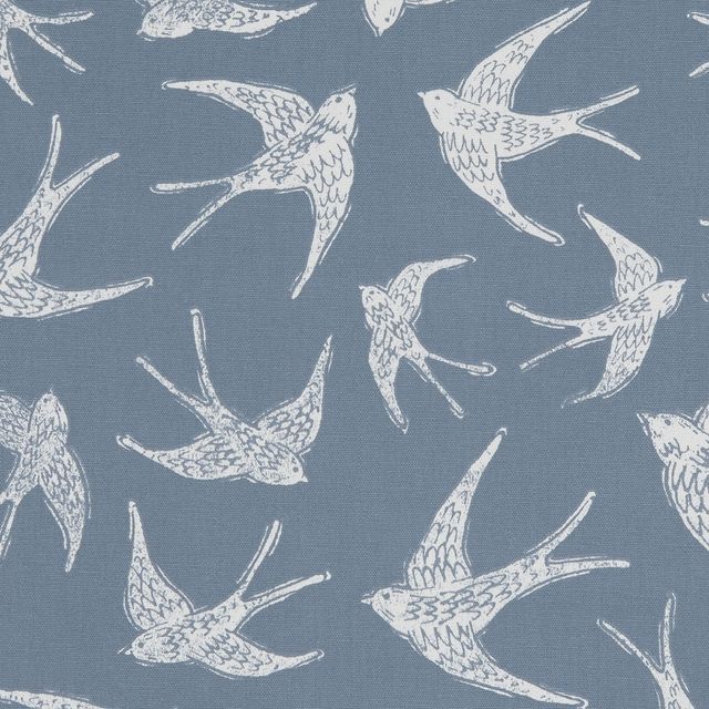 Fly Away Navy Upholstery Fabric