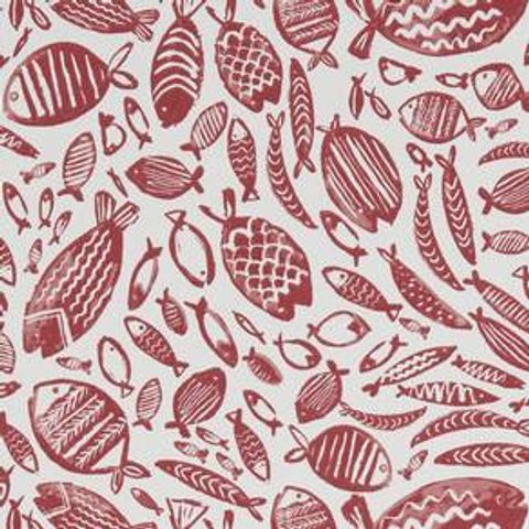 Trawler Red Upholstery Fabric