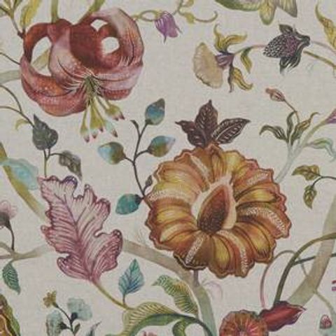 Delilah Spice/Linen Upholstery Fabric