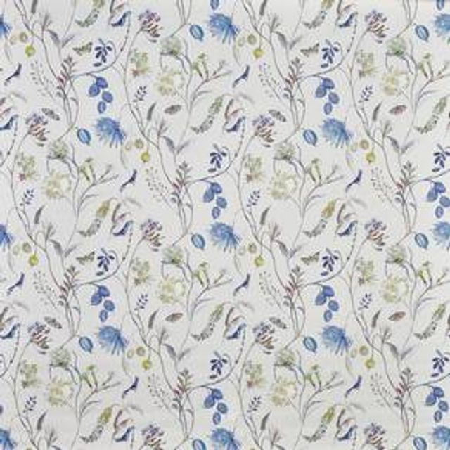 Prestigious Textiles Abbey Gardens Grove Saxon Blue