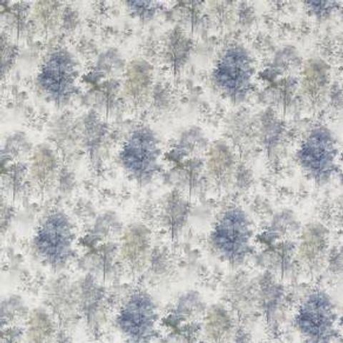 Woodland Saxon Blue Voile Fabric