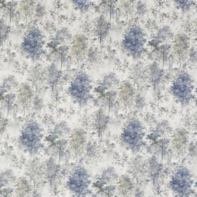Prestigious Textiles Abbey Gardens Woodland Saxon Blue