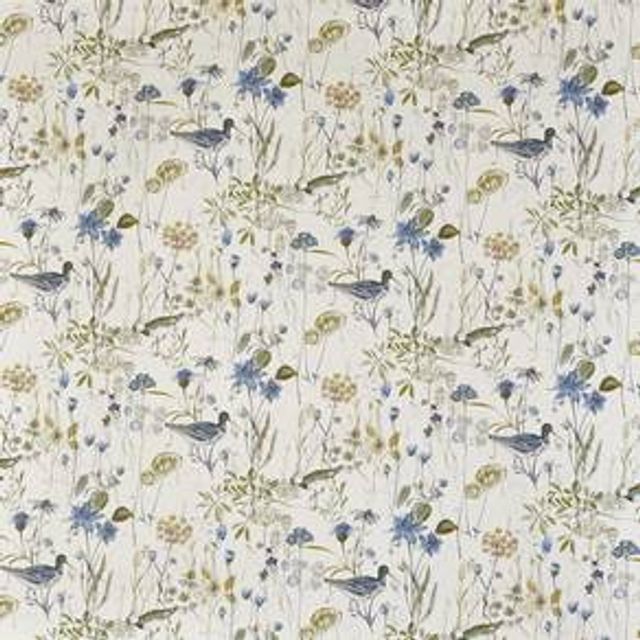 Prestigious Textiles Abbey Gardens Wetland Saxon Blue
