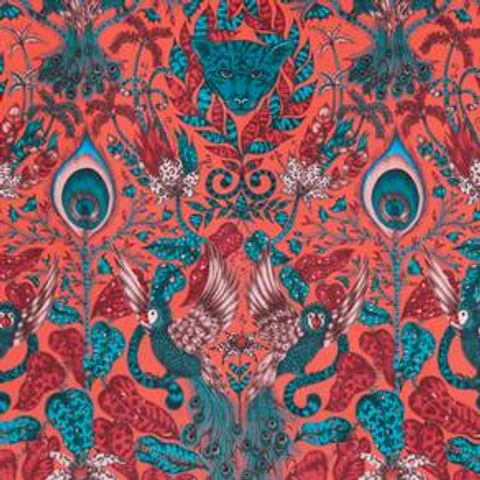Amazon Red Velvet Upholstery Fabric
