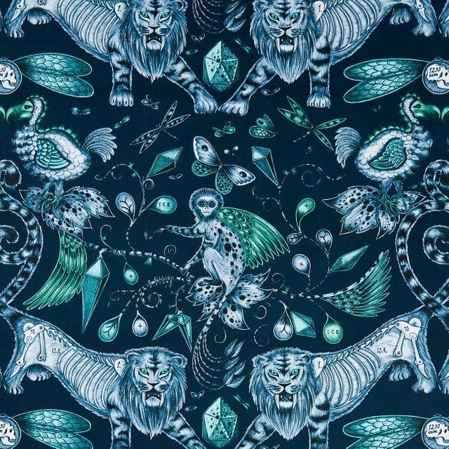 Clarke and Clarke Animalia Extinct Navy