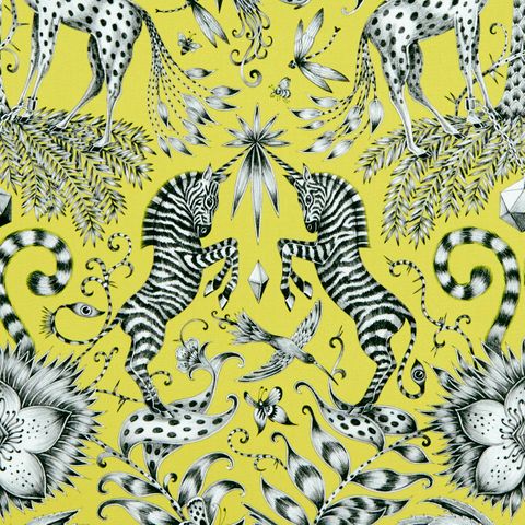 Kruger Lime Upholstery Fabric