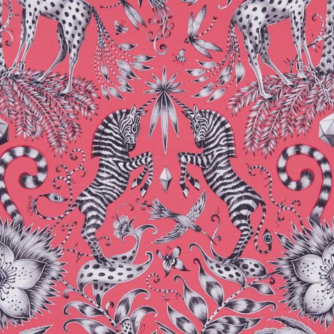 Kruger Magenta Upholstery Fabric
