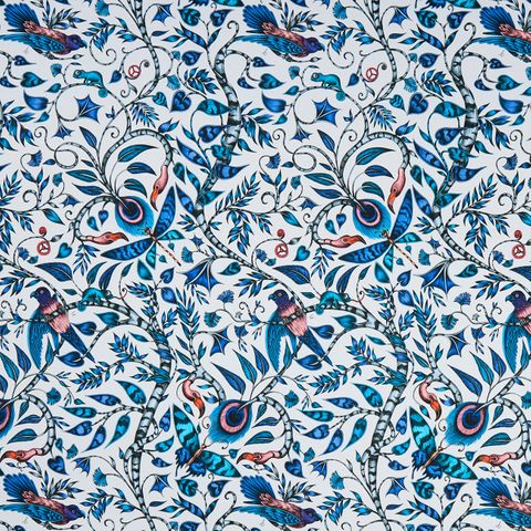 Rousseau Blue Upholstery Fabric
