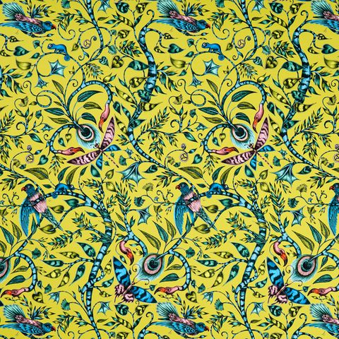 Rousseau Lime Upholstery Fabric