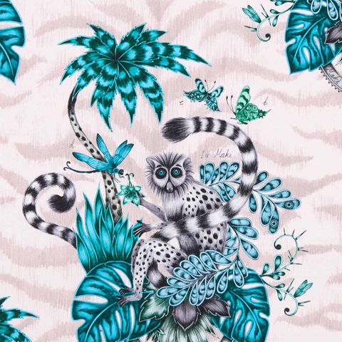Lemur Pink Upholstery Fabric