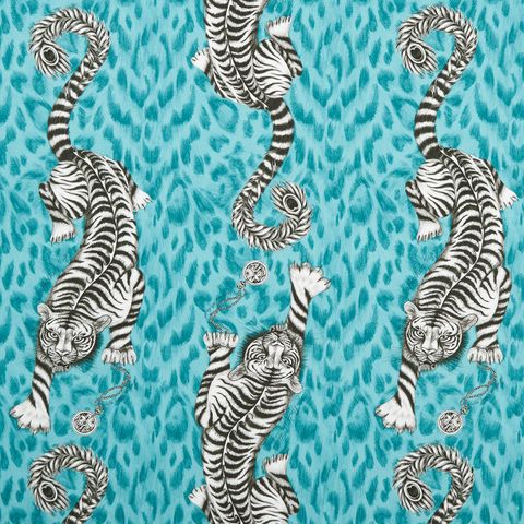 Tigris Teal Upholstery Fabric