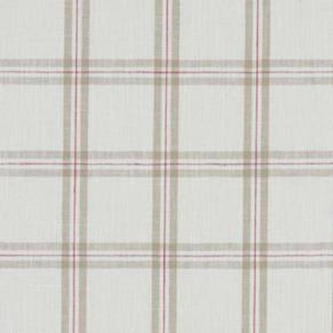 Kelmscott Raspberry/Linen Upholstery Fabric