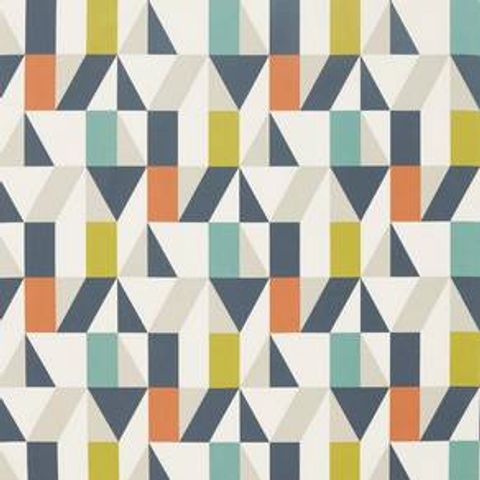 Nuevo Citrus/Paprika/Forest Voile Fabric