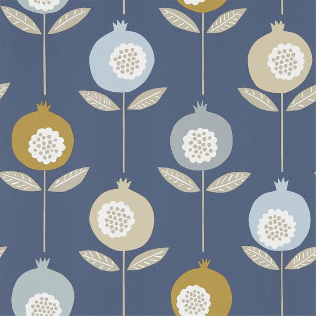 Scion Pepino Fabrics Pepino Sky/Cinnamon/Ink