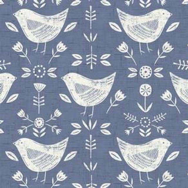 Narvik Blue Upholstery Fabric