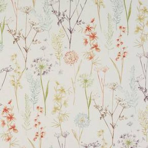 Wild Flower Terracotta Upholstery Fabric