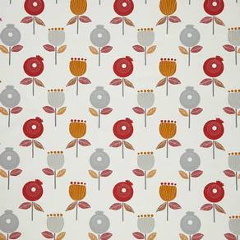 Pomegranate Scarlet Upholstery Fabric