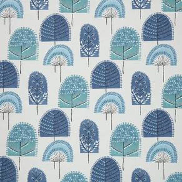 iLiv Nordic Scandi Wood Indigo Upholstery Fabric