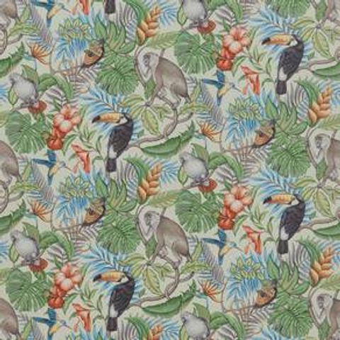 Rain Forest Papaya Upholstery Fabric